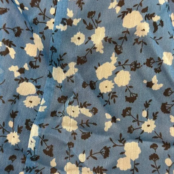 Majorelle quincy midi dress in blue ditsy size xs - Picture 6 of 10